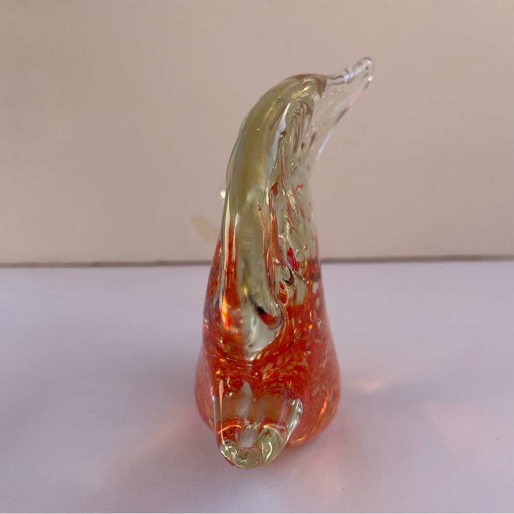 Murano Style Hand Blown Art Glass Angel Fish Aquarium Paperweight - Picture 4 of 10